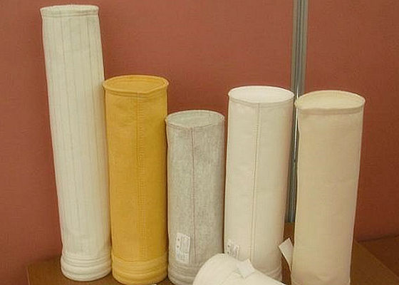 كيس فلتر Nomex مع نسبة عالية من الهواء إلى النسيج مقاومة للكش و مقاومة لدرجات الحرارة العالية لجمع غبار فرن الاسمنت